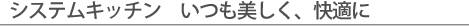 �V�X�e���L�b�`���@�����������A���K��